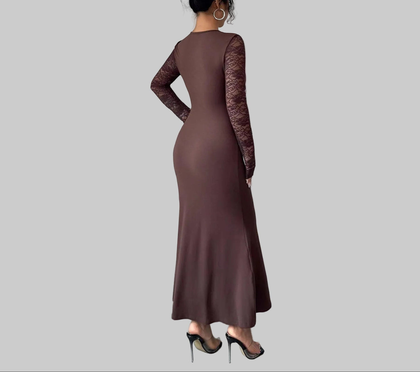 Vestido Romance en Marrón