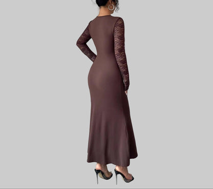 Vestido Romance en Marrón